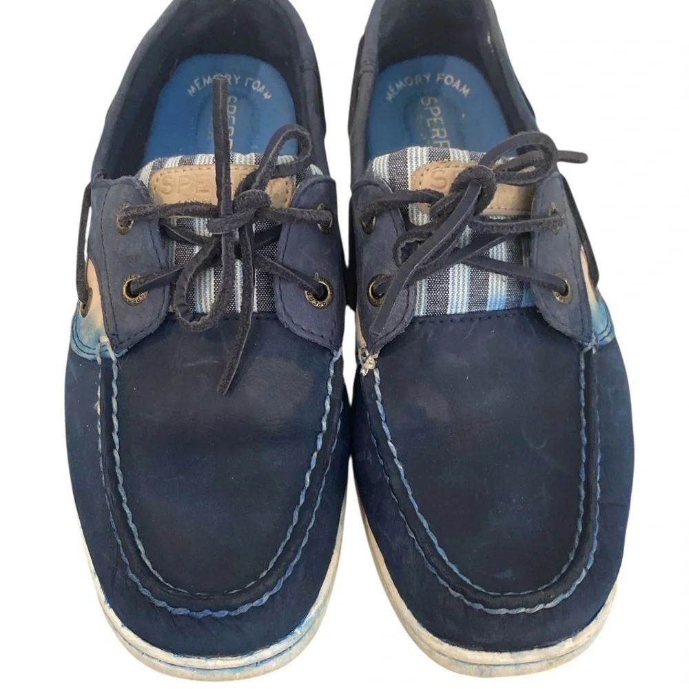 Sperry Womens Bluefish Striped Preppy Boat Shoes